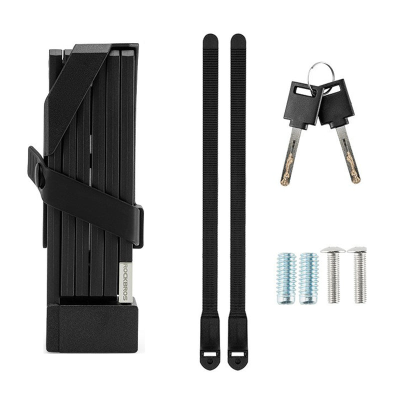 ROCKBROS 32140003 809 Folding Bicycle Lock Motorcycle Bike Anti Theft Lock ROCKBROS 32140003 809 Folding Bicycle Lock Motorcycle Bike Anti Theft Lock